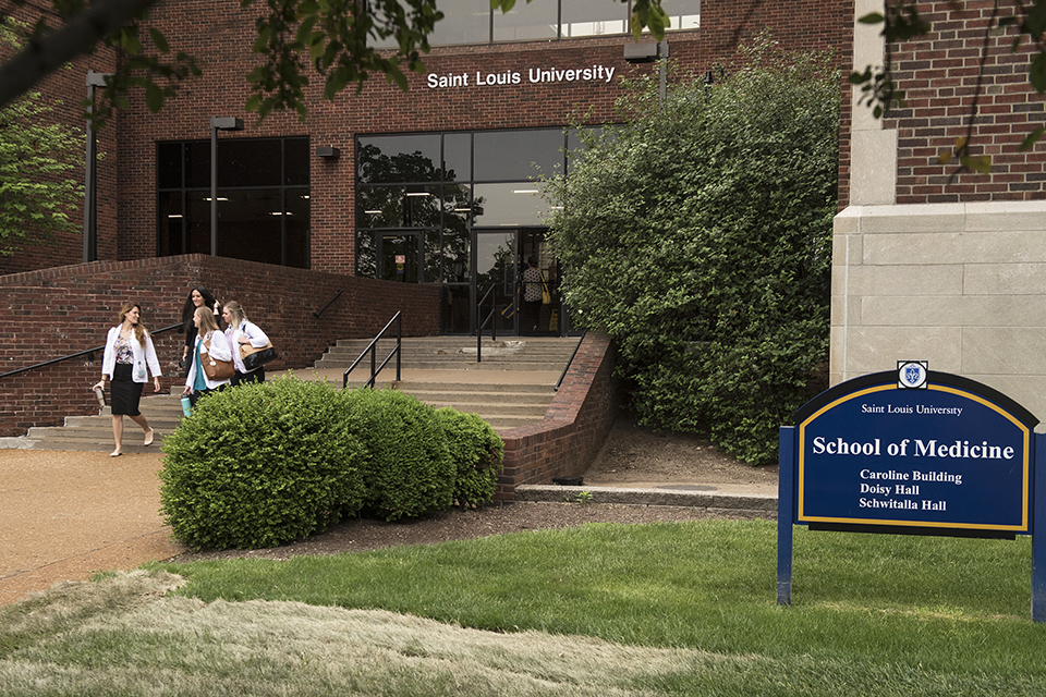 SLU School of Medicine entrance